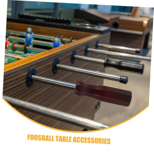 2pcs Wooden Foosball Handle Grips Octagonal Table Soccer Replacement Handles Control Enhancing Accessories for Family Game Table Football Rods Replacement