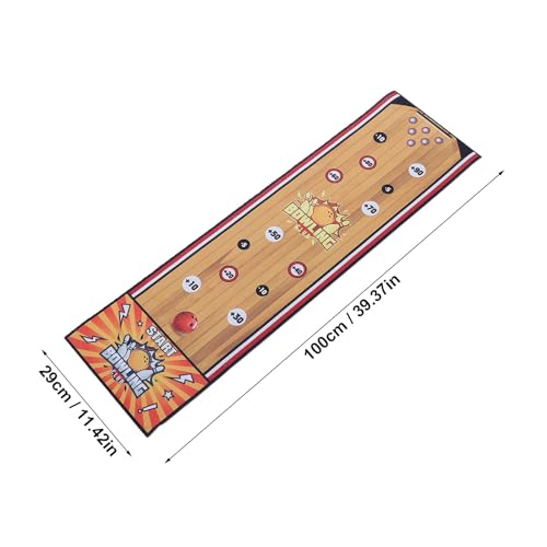 Tabletop Interactive Bowling Set Easy to Set Up for Family Game Nights Flannel Mat Indigo