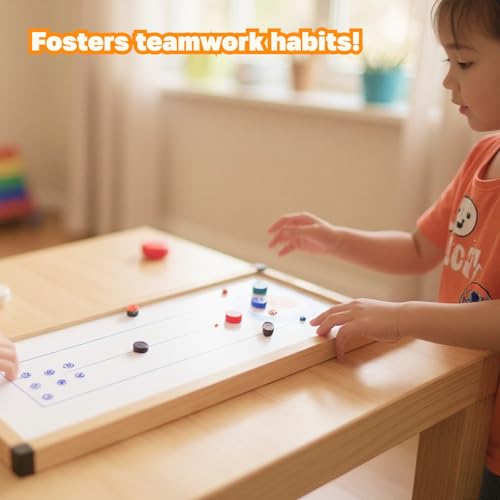 16Pcs Mini Shuffleboard Pucks Shuffleboard Rollers Set 25mm Tabletop Sliding Pucks Shuffleboard Table Pucks for Kids Adults