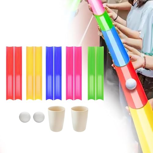 Pipeline Team Building Activity, Outdoor Youth Sports, Golf Balls with Storage Bag for Adults, L 7.5cm Width - size: L 7.5cm Width