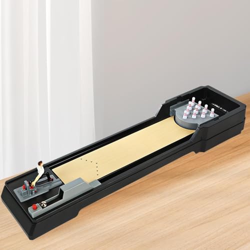 harayaa Tabletop Bowling Game Mini Bowling Set Compact Ideal Gift Relax Arcade Desktop