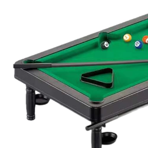 kowaku Kids Pool Table Set Desktop Snooker 2 Billiard Cues Small Tabletop Billiards Game Toy for Apartment Home Between Friends Dorm