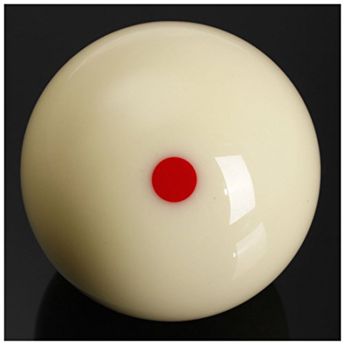 6 Red Dot & Red Cue Ball, AAA-Grade PRO Billiard Practice Training Que Ball - 2 1/4"