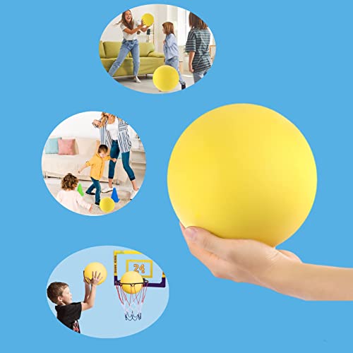 7 Inches Soft No-Noise Foam Ball Sponge Kickball Dodgeball for Indoor Activity - color: blue