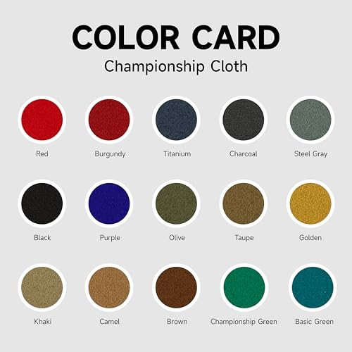 Championship - Invitational Felt w/Teflon - 7/8/9ft - color: Bright lime, size: 8ft