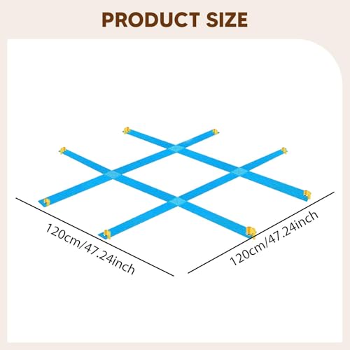 Bag Toss Game Giant Tac Toe Outdoor Toss Game Set Large Throwing Target Game Nylon Feature Suitable for Lawn Parties Outdoor, Blue A - color: Blue a