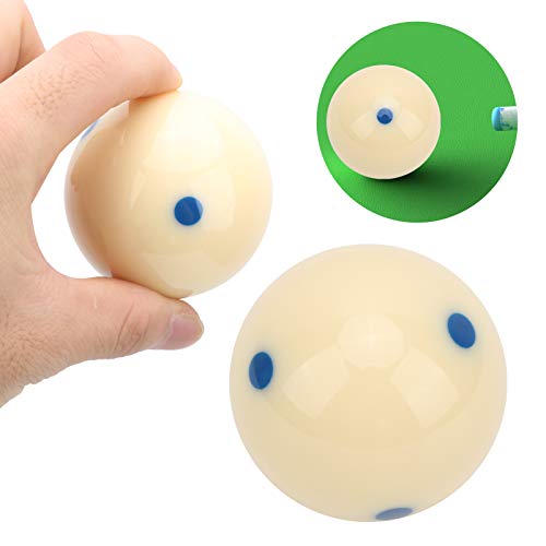 Billiard Training Ball WearResistant 57.2mm DotSpot Cue Ball for Practice for Players, Resin Material Improved Skills - color: Blue Dot
