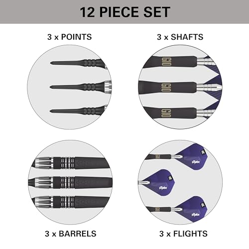 Target Darts Phil Taylor Power 9-Five Gen 10 18G 95% Tungsten Soft Tip Darts Set
