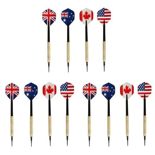 Soft Tip Dart Set with 50 Dart Tips, 12 Flights, Easy to Replace Barrels, Plastic Tip for Electronic Dartboard