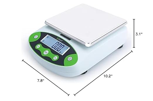 U.S. Solid Digital Analytical Balance 2kg x 0.01g, High Precision Lab Scale, 500g Calibration Weight, 10 Weighing Units, AC 100V-240V & DC 9V, Piece Counting
