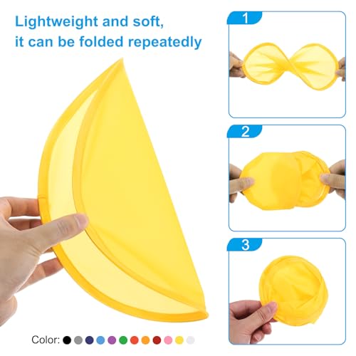 PATIKIL Foldable Flying Disc Colorful Pocket - color: Grey