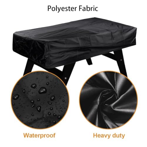 Foosball Table Cover for Tornado Jr. (Junior) Soccer Table Shield Waterproof Dustproof Resistant Easy Clean Foosball Cover,210D - size: 210D