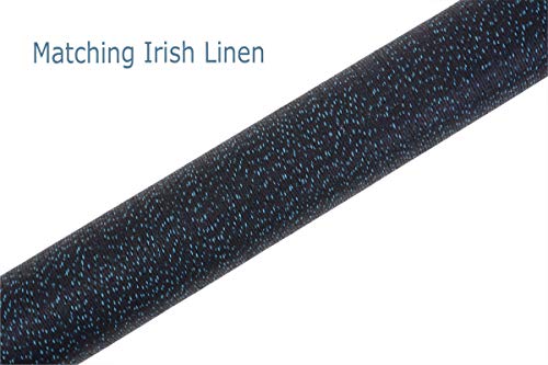 58 inch Hand-Painted Series 2-Piece Billiard Pool Cue Stick with Irish Linen Wrap - color: Blue, size: 18oz