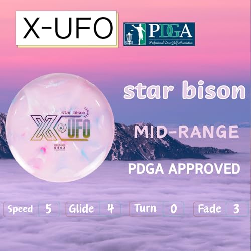 X-UFO Disc Golf Set - Disc Golf Starter Set, Includes 1 Putter, 1 Driver, and 1 midrange disc, Weighing 170-178 Grams Suitable for Beginners and Professional disc Golf tournaments - color: Set 1