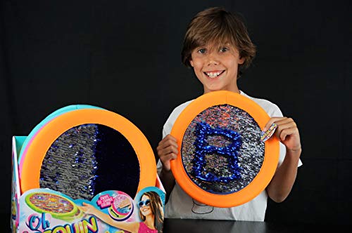 JA-RU Sequin Flyer Soft Frisbee-Disk Toy (1 Frisbee Assorted) Flying Disc for Kids and Adults, Boys and Girls. Beach Pool Indoor and Outdoor Throwing Games. Birthday Gifts (Pack of 2) - size: 1 Unit (Pack of 2)