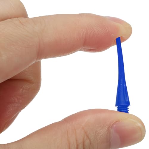 Plastic Dart Tips 2BA Thread, 30 Pack Soft Tip Dart Points Replacement Dart Accessories, Blue