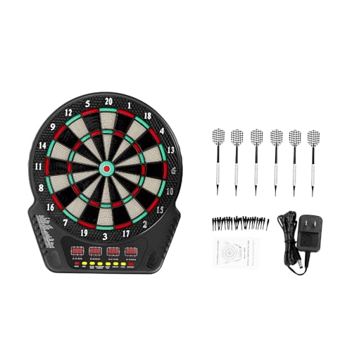 Electronic Dartboard, 27 Games 243 Variations LED Scoreboard, Wall-Mountable Soft Tip Dart Set, Innovative Dart Machine for Homes, Bars, Restaurants, Game Centers 1-16 Players