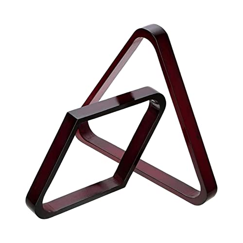 2Pcs Billiard Ball Rack Set, Eight Ball Triangle Rack, Diamond,Ball Racks for Table-Red - color: Red