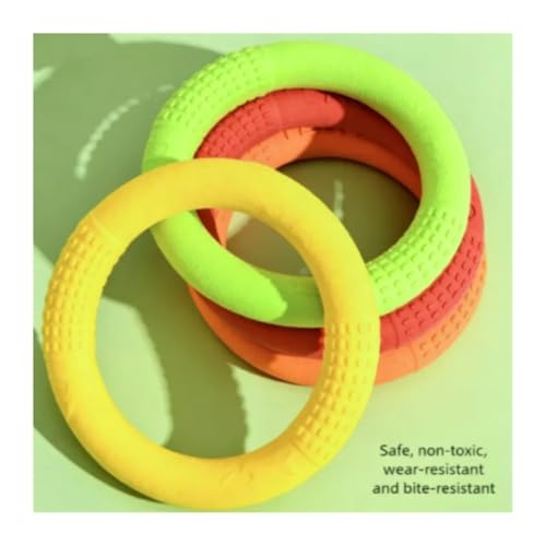 Durable Dog Ring Toy, Floating Flying for Training & Fetch(Orange) - color: Orange