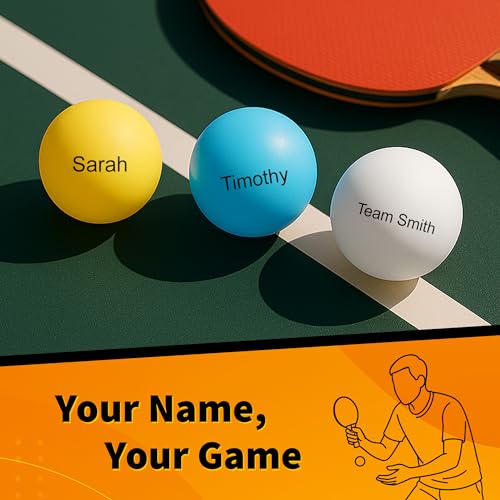 Uberpong Personalized Ping Pong Balls, Custom Text or Message, Party Gifts - color: Gold, size: Pack of 150