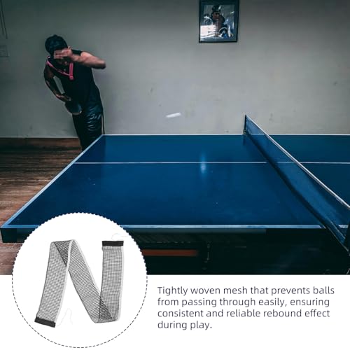 Retractable Table Tennis Net with Dense Polyester-Cotton Mesh for Ball Retention Portable and Foldable Design for Easy Storage Quick Setup Replacement Net for Standard Tables