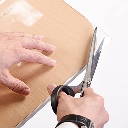 Clear PVC Table Protector - Waterproof, Oilproof, Easy Clean Wipeable Table Cover for Kitchen, Dining, Coffee Table - 1.5mm Thick, 110x220cm, Durable & Stylish