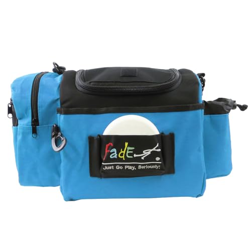 Fade Crunch Disc Golf Bag – Compact, Durable, and Lightweight Disc Storage - color: Sky Blue