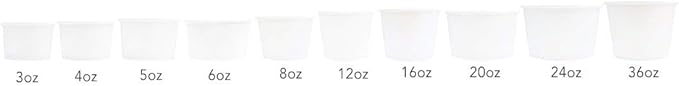 UNIQ 1000-Count 4 oz Paper Ice Cream Cups Orange Color | Perfect for Halloween, Holidays & Parties | Small Disposable Food & Dessert Bowls | Frozen Dessert Supplies