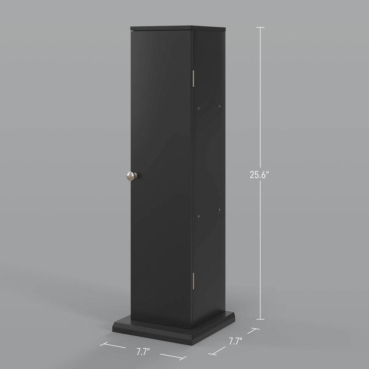 Small Toilet Paper Cabinet, Bathroom Corner Cabinet with Doors and Shelves for Paper Shampoo, Black