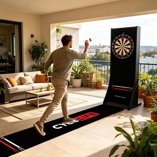 Dart Board Mat - Darts Mat,Heavy Duty Non-Slip Rubber Floor Protection Pad | Non Slip Carpet Darts for Game Room Recreation Center Sports Club Office Basement, - color: Dart pad 2