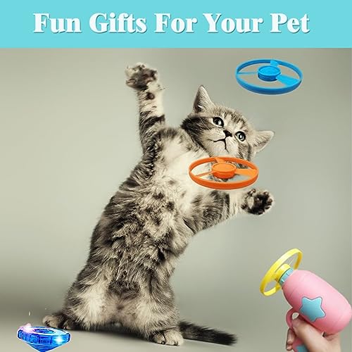 Cat Fetch Toy, Interactive Flying Cat Toy with 36 Propellers, Kitten Tracks Toy for Training Hunting Chasing(only Flying Propellers) - color: only 36 Propellers