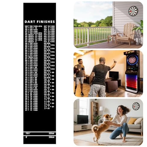 Dart Mat with Throw Line - Floor Protection Portable with Throw Line - Dart Oche Mat,for Recreation Center Sports Club Basement Entertainment Area Garage Dormitory - size: C