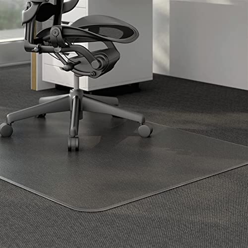 0.08 in Thick Rectangular Non Slip Protector Rug/Tile/Hardwood Floor,Desk Chair Mat for Gaming Computer Carpet, Runners Odorless Stain-Resistant(1.2X1.2m/3.9X3.9ft)