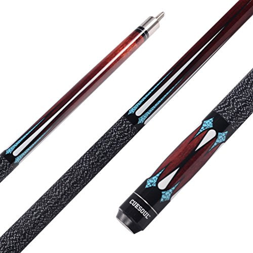 CUESOUL 19oz Pool Cue Sticks with Hard Pool Cue Case - color: E201-E105