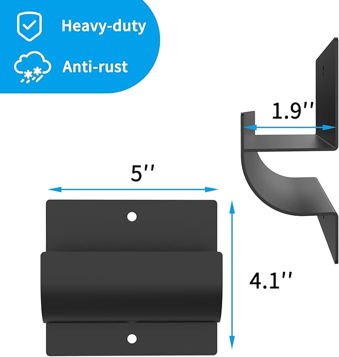 Ladder Hooks for Garage Wall,Ladder Hanger for Garage Wall,Wall Mount Wheelbarrow Hanger, Patio Furniture, Chair & Ladder - Ladder Holder Wall Mount (2 Pack)