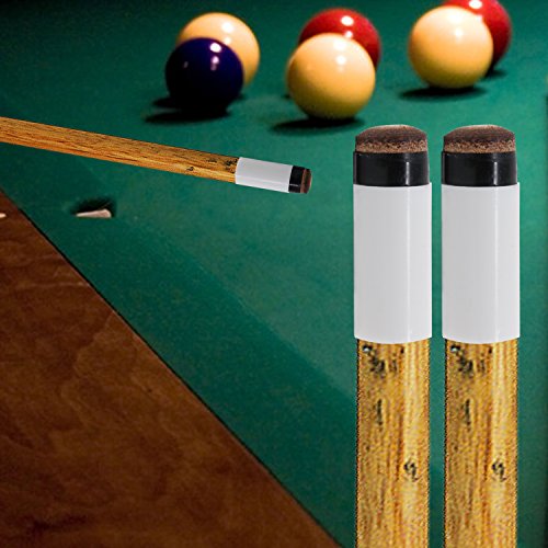 OCR® 12mm Hard Brown Cue Tips Billiard Replacement Screw-on Tips with Pool Cue Stick Ferrules 10 Pcs Cue Tips