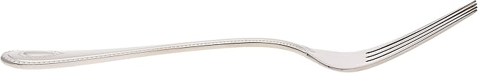 Lenox Silverware Set For 12, French Perle 65-Piece Flatware Set with Serving Utensils, Service For 12, Elegant 18/10 Stainless Steel Utensils with Beading, Knives Spoons & Forks (Silver, 65 Piece)