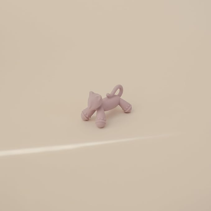 mushie Silicone Baby Teether Toy | Cat Figurine Teether