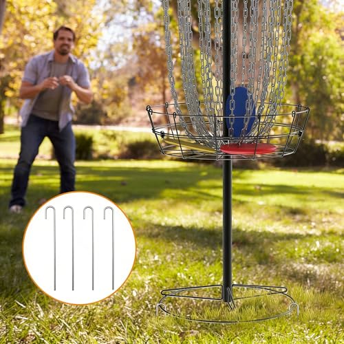 NQV PRO Disc Golf Basket,Heavy Duty 24 Chain Portable Target with Transit Bag, Outdoor/Indoor - size: 50in-Black