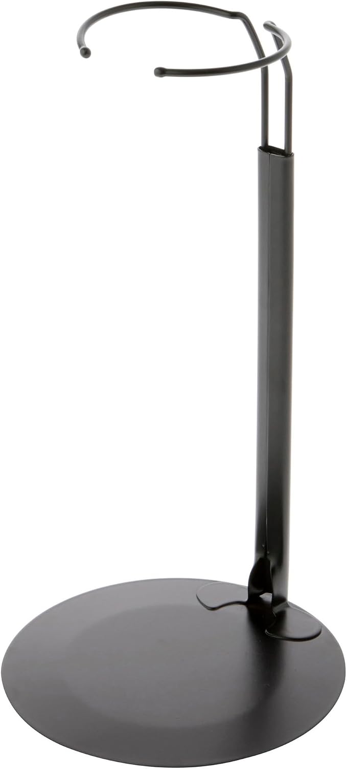 Plymor DSP-90B Black Adjustable Doll Stand, fits 15, 16, 17, 18, 19, 20, and 21 inch Dolls, Waist is 3" - 4" wide, 8" - 11" around, Pack of 12