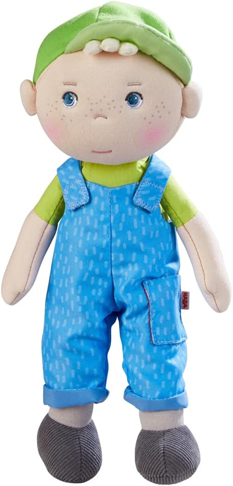 HABA Snug Up Till - 10" Soft Doll, Machine Washable Baby Boy Doll, Perfect Snuggly Toddler Plush Figure for 18 Months and Up
