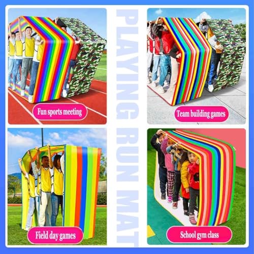Teamwork Games Playing Run Mat Outdoor Party Game(Adult-11M) - size: Adult-11M