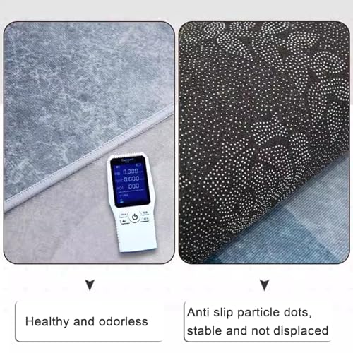 Square Mahjong Mat with Black Carrying Bag, Thick Anti Slip Tablecloth, Table Pad for Mahjong Poker and Tile Game(Light Gray,90CM/35.4") - color: Light Gray, size: 90CM/35.4"