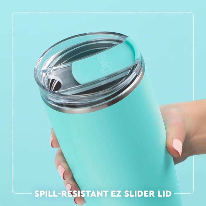 Swig Life 22oz Insulated Tumbler, Travel Coffee Tumbler with Lid, Cup Holder Friendly Travel Coffee Mug, Stainless Steel, 22 oz Tumblers, Reusable Insulated Mug with Lid (Granny Squares)