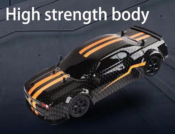 FelizWina-2.4G,1:14,High Speed Remote Control Drift Car,2 Rechargeable Battery,LED,Light up,up to 28Km/H,4WD Racing Fast Drift RC Car Vehicle Toys for Boys Girls, Xmas Birthday Gifts for Kids,1