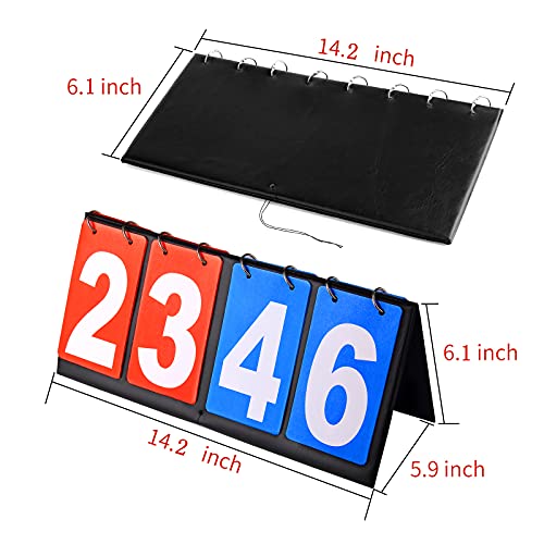 HRLORKC Scoreboard Score Keeper Score Flipper for Basketball Tennis Sports
