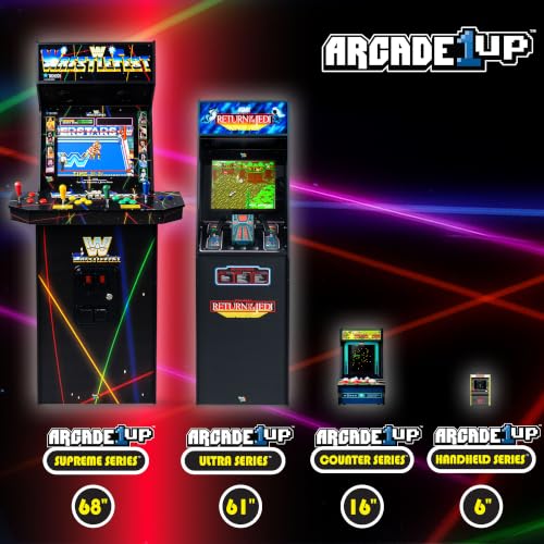 Arcade Classics - Atari Centipede Counter Series Game Machine, 5 Games, 8" Liquid Crystal Screen - Mini Cabinet, Portable Gaming, Retro, Countertop Console, Basement Decoration, Man Cave - style: Centipede Counter Series