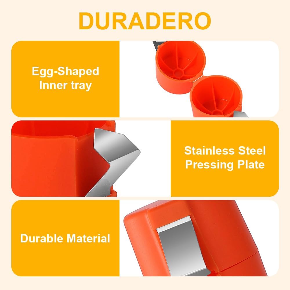 2025 Premium Egg Shell Opener, Egg Shell Cutter Eggs Shell Separator for Raw Eggs, Multifunctional Egg Cutter Egg Cracker Separator for Home Kitchen Gadgets (Yellow Red Pink)