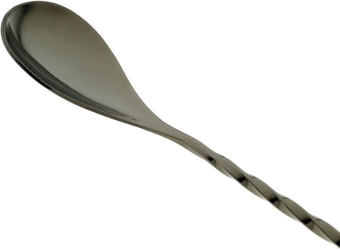 Barfly Bar Spoon, Teardrop End 15 3/4" (40.0 Cm), Gun Metal Black
