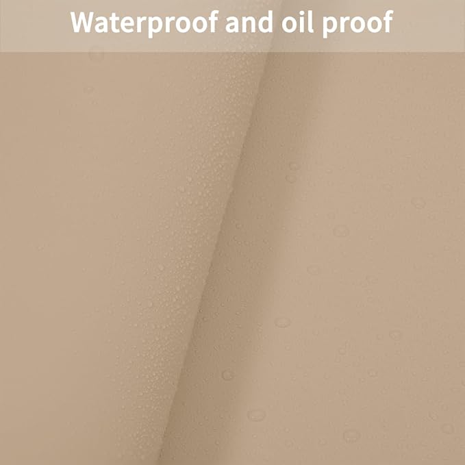 Leather Dresser Cover,1.8mm Thick,14x84 Inch,Dresser Protector Top,Dresser Top Protector,Dresser Cover Top,Dresser Top Cover,Dresser Cover Top for Bedroom.(Light Brown+Gray,14x84)